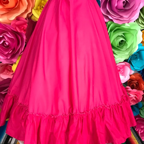 Mexican skirt pink  Jalisco style  31” long for 5 Mayo, Mexican party - Picture 2 of 4